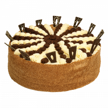 Biskuittorte "Tag und Nacht", 1,7 kg